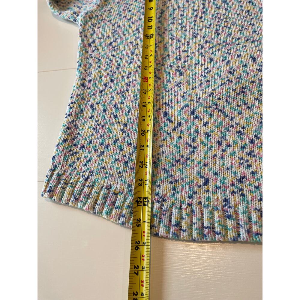 Talbots Confetti Roll Neck Knit Sweater Sz XL Pastels Pullover Cabincore Cozy - Picture 9 of 9